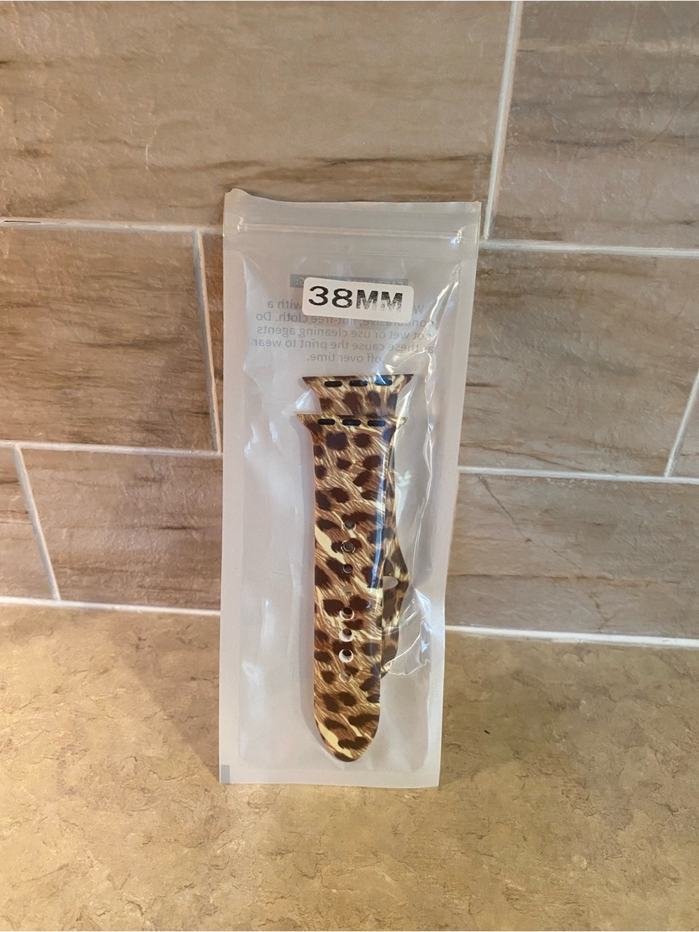 Leopard Print 38mm Silicone Watch Band